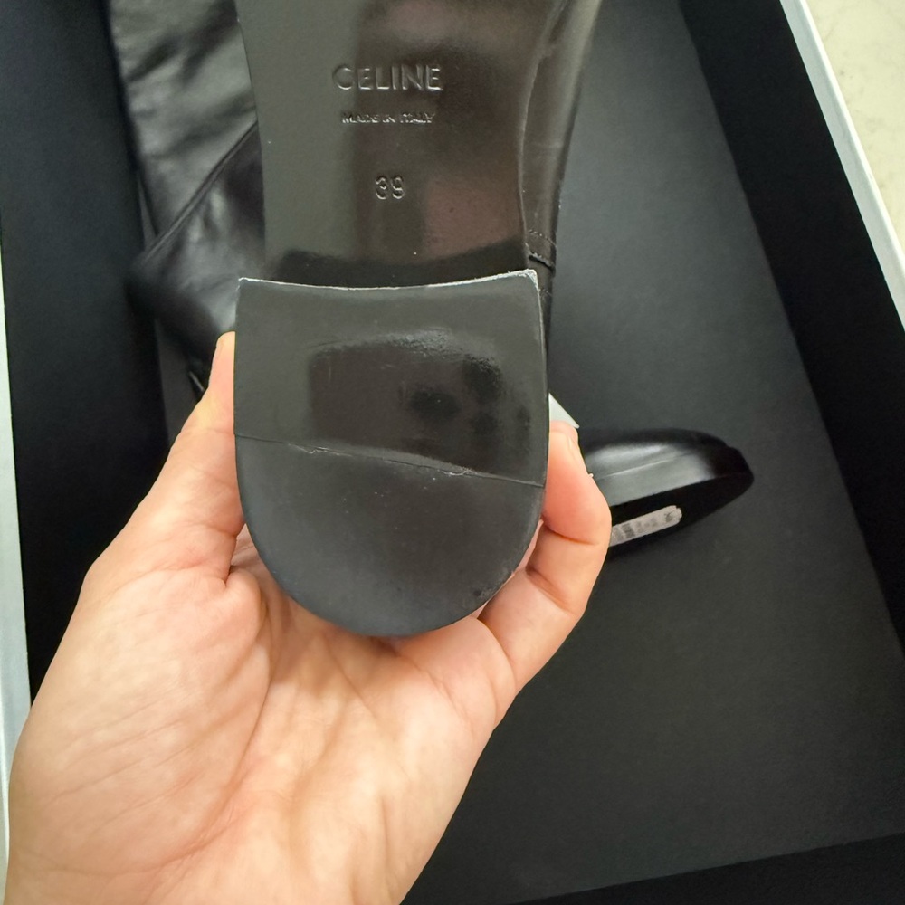 Celine Black Leather Boots - Picture 3 of 6